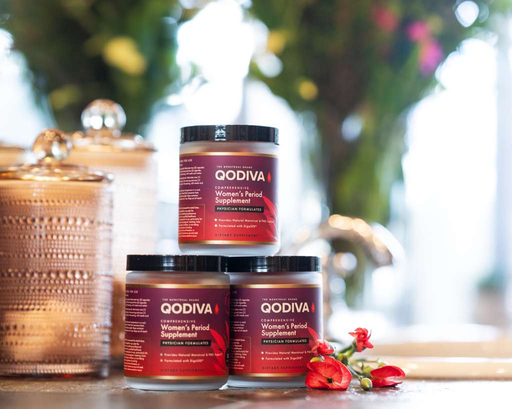 Qodiva Comprehensive Herbal Cycle Wellness Support – 120 Vegetarian Capsules (30-Day Supply)